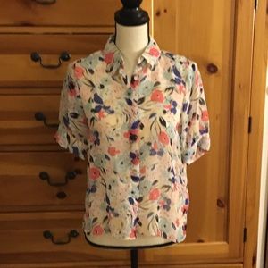 S, Chaps, short-sleeved blouse. 0 flaws.